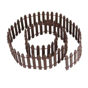 Mini Clôture Miniature en Bois Imité Décoration Jardin Rustique Clôture Flexibles Accessoires Terrarium Bâtonnets Nature Décoration Maison Style Pastoral Artisanat