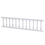 Clôture miniature élégante pour décoration intérieure jardin féerique barrière main courante style classique en bois ou plastique peint blanc sécuritaire pour enfants