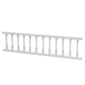 Clôture miniature élégante pour décoration intérieure jardin féerique barrière main courante style classique en bois ou plastique peint blanc sécuritaire pour enfants