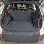 Protecteur coffre voiture imperméable antirayures tissu synthétique black orange adaptatif universel pour animaux loisirs extérieurs