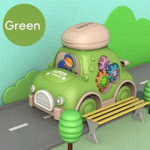 Jouet éducatif voiture bébé taxi interactif en ABSปลอดיר.Storage compartiment engrenages colorés sans batterie durableปลอดיר.Sécurité enfants 06 ans
