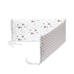 Parechocs de lit en coton imprimé pour bébé protecteur de lit berceau sécurisé 130×30 cm