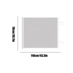 Écran de porte rétractable protection solaire intimité extérieur intérieur 110x78cm tissu maille fixation facile