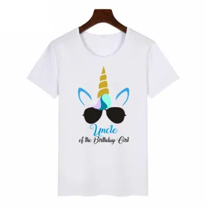 Tshirt famille tunique anniversaire licorne drôle tshirt homme fete enfant tshirt maman frère cadeau naissance naif mode été