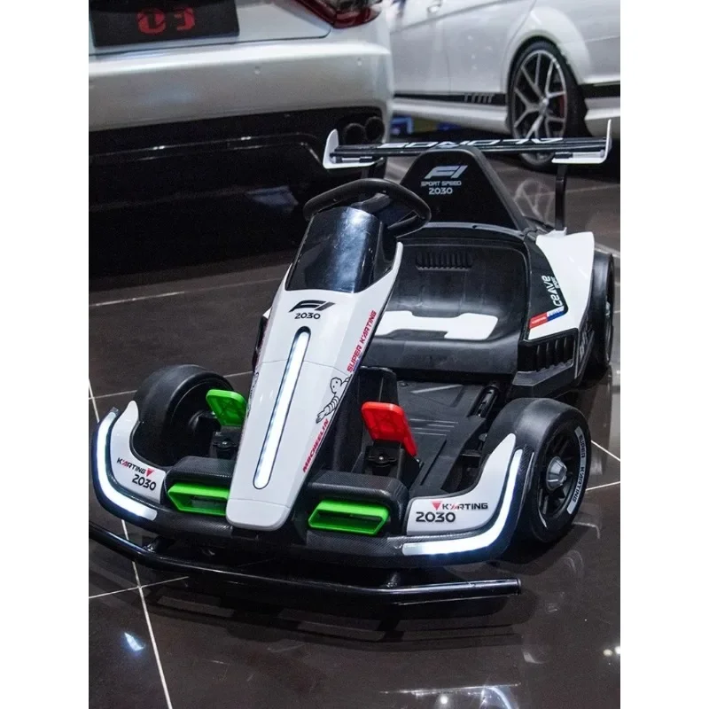 Voiture électrique Go Kart Z2030 pour enfants design sportif LED lumineuses usage sécurisé intérieur/extérieur