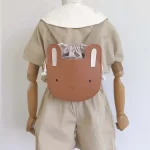 Sac à Dos École Cuir PU Bébé Fille Garçon Accessoire Maternelle Nouvelle Collection