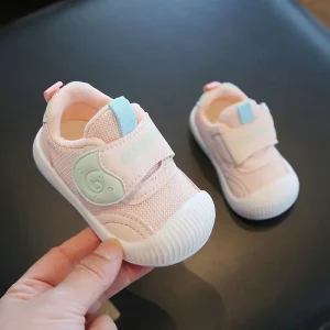 Chaussures bébé fille garçon mode enfant velcro ergonomiques semelle caoutchouc respirantes sécurité style moderne première année