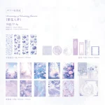 Ensemble feuilles décoratives Dreaming of blooming flowers scrapbooking journal motifs floraux papiers à motifs romantiques