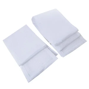 Sachet de lavage en maille polyester pour bébé protège vêtements délicats lavage en machine usage quotidien design minimaliste couleur blanche fermeture à glissière durable résistant