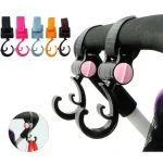 Crochet de landau pour bébé 2 pièces accessoire de poussette polyvalent crochet de shopping ajustable sacs et objets design moderne style personnalisable