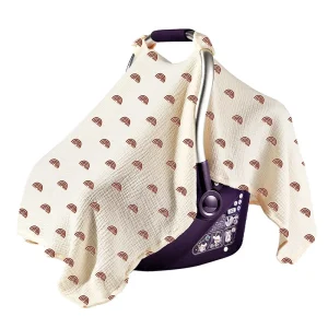 Couverture de panier en coton pour bébé douce et sécurisante serviette d’allaitement paresoleil accessoire de poussette Rainbow Couverture de panier en coton pour bébé douce et sécurisante serviette d’allaitement paresoleil accessoire de poussette Rainbow