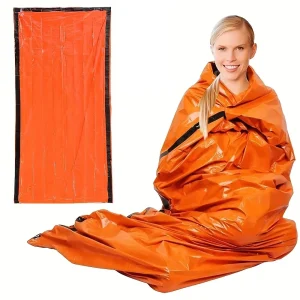 Sac de couchage survieurgence portable étanche couverture Mylar orange équipement camping outdoor bébé gear Sac de couchage survieurgence portable étanche couverture Mylar orange équipement camping outdoor bébé gear