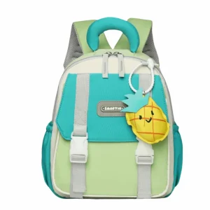 Sac à dos SMARTTI pour enfants design ludique couleurs vives fermeture éclair bretelles réglables sac école maternelle vert menthe et turquoise Sac à dos SMARTTI pour enfants design ludique couleurs vives fermeture éclair bretelles réglables sac école maternelle vert menthe et turquoise