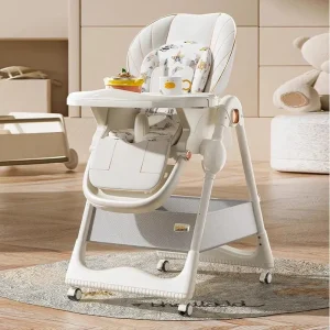 Chaise haute bébé salle à manger portable pliable multifonctionnelle sièges inclinables 02 ans facile à transporter en métal et plastique