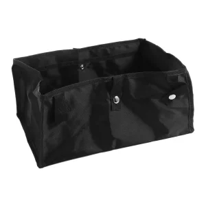 Organisateur de rangement pliable en tissu Oxford noir panier de voyage sous siège économise espace bébé essentials poussette accessoire portable durable design minimaliste