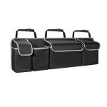 Organisateur coffre voiture SUV MPV camion 4 poches 39×14 pouces rangement sécurisé Suspension gain espace