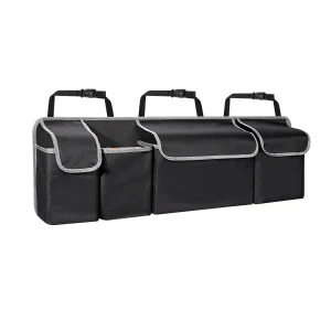 Organisateur coffre voiture SUV MPV camion 4 poches 39×14 pouces rangement sécurisé Suspension gain espace Organisateur coffre voiture SUV MPV camion 4 poches 39×14 pouces rangement sécurisé Suspension gain espace
