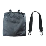 Sac de rangement pram sac de voyage bébé Organizer landau housse de consignation sac à dos noir polyester résistant antieau accessoires inclus usage quotidien/voyage