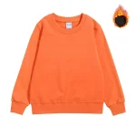Sweatshirt en coton personnalisé pour la famille pull à col rond vêtement bébé tenue rose orange enfant adulte 214 ans confortable et moderne