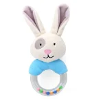 Hochet bébé en peluche lapin jouet musical éducatif pour 06 mois développement sensoriel textures variées 安全无毒 durable cadeau naissance