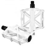 Pédale antidérapante VTT BMX aluminium ultraléger roulement pédale renforcée pédale ajourée pédale blanche accessoire vélo sport performance