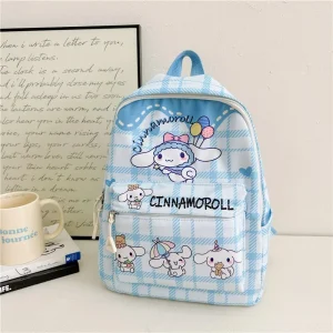 Sac à dos Hello Kitty Sanrio pour écolier Cinnamoroll My Melody Kuromi violet bleu rose vert jaune grande capacité enfants cadeaux scolaires