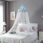 Moustiquaire pour Chambre de Bébé, Rideau de Lit pour Enfant, TekRound CPull, Tente de Lit, Décoration Baldachin, Accessoires de Chambre de Fille