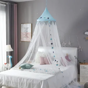 Moustiquaire pour Chambre de Bébé, Rideau de Lit pour Enfant, TekRound CPull, Tente de Lit, Décoration Baldachin, Accessoires de Chambre de Fille
