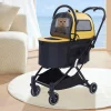 poussette de voyage amovible pour chat et chien, remorque de vélo electrolux, promenade facile, pliable et luxueuse pour animaux de compagnie