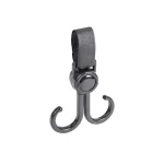 Crochet multiusages bébé poussette accessoire rangement équilibre 360 rotation pratique noir