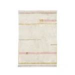 Tapis moelleux en peluche rectangulaire design moderne chambre bébé doux et confortable franges décoratives couleurs pastel usage intérieurextérieur idéal pour la maison ou le salon