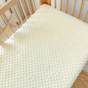 Draphousse en polyester pour berceau bébé texture douce 刺激 tactile lit standard confort et sécurité