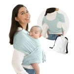 Portebébé respirant pour nouveauné bébé et nourrisson écharpe de portage souple confortable et sécuritaire idéal pour les mamans actives et voyageuses