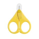 Ciseaux pour bébé coupeongles sécurité jaune manucure soin ongles nouveauné 036 mois outil bébé qualité premium durabilité