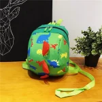 Sac à dos avec harnais de sécurité dinosaure antiperte pour bébé sac de maternelle en toile cartable pour enfants 13 ans éveil et sécurité