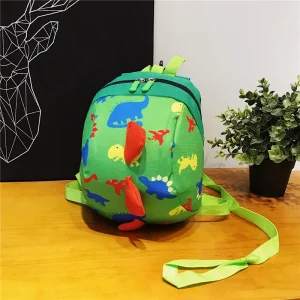 Sac à dos avec harnais de sécurité dinosaure antiperte pour bébé sac de maternelle en toile cartable pour enfants 13 ans éveil et sécurité Sac à dos avec harnais de sécurité dinosaure antiperte pour bébé sac de maternelle en toile cartable pour enfants 13 ans éveil et sécurité