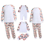 Tenue familiale pyjamas coordonnés bébé adulte coton doux motifs festifs manches longues confortable et durable