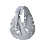 Sac à bandoulière multiusages style camouflage matière synthétique port confortable rangement pratique gris
