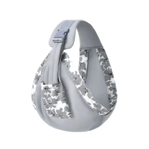 Sac à bandoulière multiusages style camouflage matière synthétique port confortable rangement pratique gris