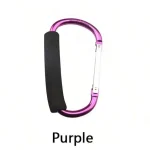 Crochet de Poussette Multifonctionnel en Alliage d&rsquo;Aluminium avec Poignée en Caoutchouc AntiDérapant pour Accessoires de Shopping et Équipement Bébé 1 Pièce  Violet