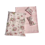 Sachets aromathérapie en tissu ensemble 3 pièces décoration romantique motif floral usage tiroirs et placards 100% coton doux et durable idéal pour la maison