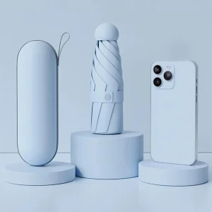 Mini parapluie antiUV portable pour bébé 6 nervures renforcées revêtement UV usage ensoleillé et pluvieux facile à transporter Mini parapluie antiUV portable pour bébé 6 nervures renforcées revêtement UV usage ensoleillé et pluvieux facile à transporter