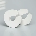 Protegedoigts bébé Butoir de porte antiécrasement Sécurité domestique 2 pièces en mousse EVA blanche Design C innovant Protection pour enfants Accessoire bébé