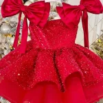 Robe Tutu Noël bébé fille princesse paillettes fêtes anniversaire mariage 112 ans