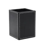 Portestylo en cuir PU simili organisateur de bureau moderne rangement stylos et objets de bureau cadeau élégant pour étudiant ou cadre