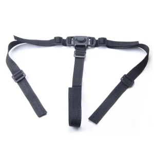 Harnais de sécurité pour transport d&rsquo;équipements ceinture de fixation nylon résistant noir système de fermeture à clip central ajustable usage outdoor