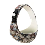 Collier confort animal compagnie style ludique motifs peluches design mignon tissu doux ajustable facile à utiliser idéal promenades cadeau original pour chiens chats