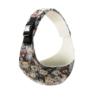 Collier confort animal compagnie style ludique motifs peluches design mignon tissu doux ajustable facile à utiliser idéal promenades cadeau original pour chiens chats