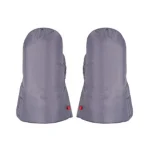 Gants de poussette isolés hiver bébé imperméables chauds sans doigts doublés en polaire accessoires poussette bébé gris