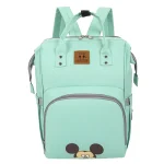 Disney Sac à dos pour bébé et toddler grande capacité design Mickey vert menthe sac à couches pratique et élégant